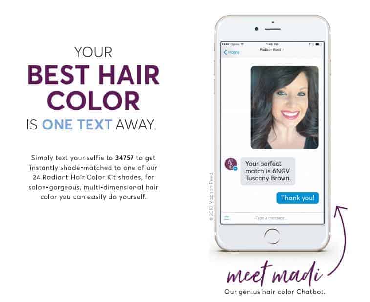 Madison Reed Chat bot at Ulta
