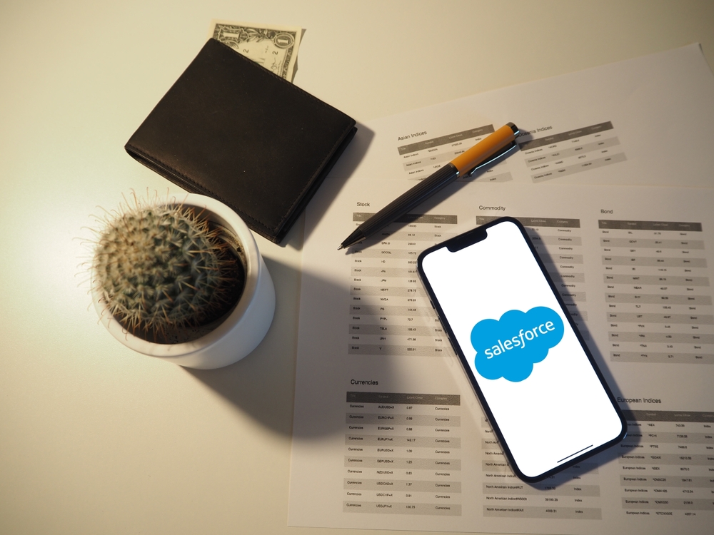 In Q4, Salesforce revenue grew 11% to $9.29 billion. The ecommerce platform provider's annual revenue also grew 11% year over year.