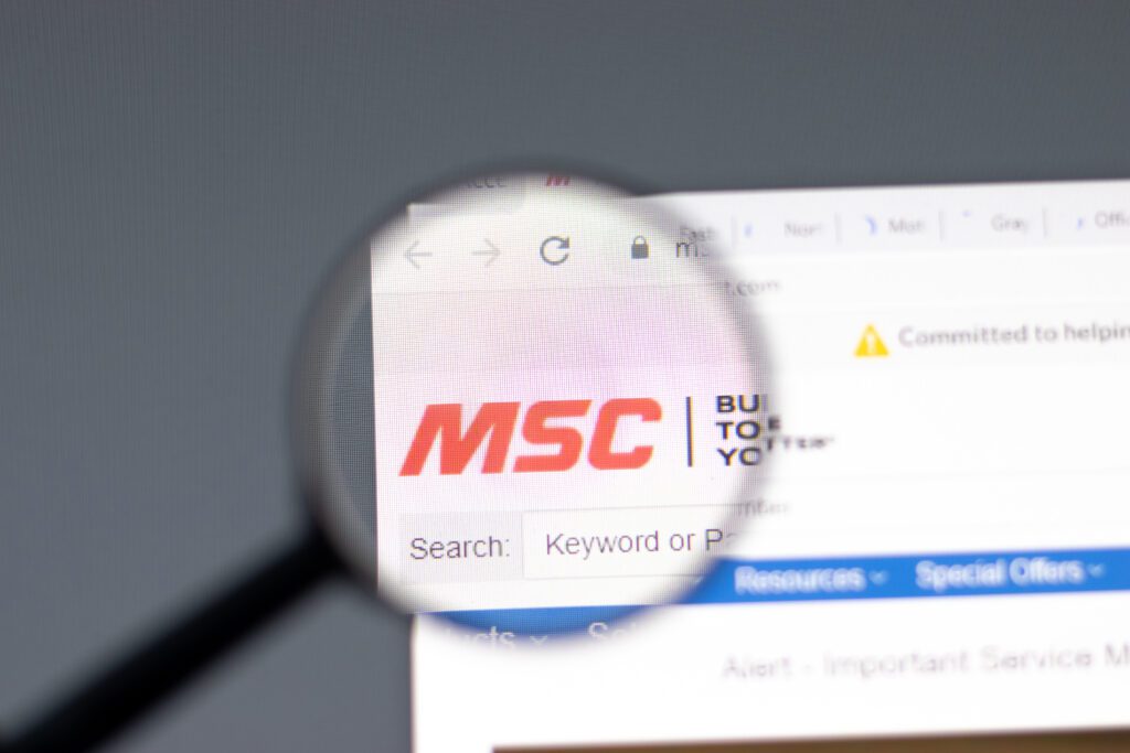 About 60% of MSC Industrial total sales of metalworking and maintenance, repair, and operations (MRO) products were through ecommerce in Q1.