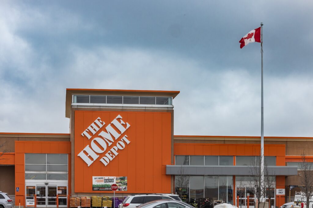Home Depot's Q2 earnings showed a 4% year-over-year increase in online sales, while same-store sales fell 3.3%.