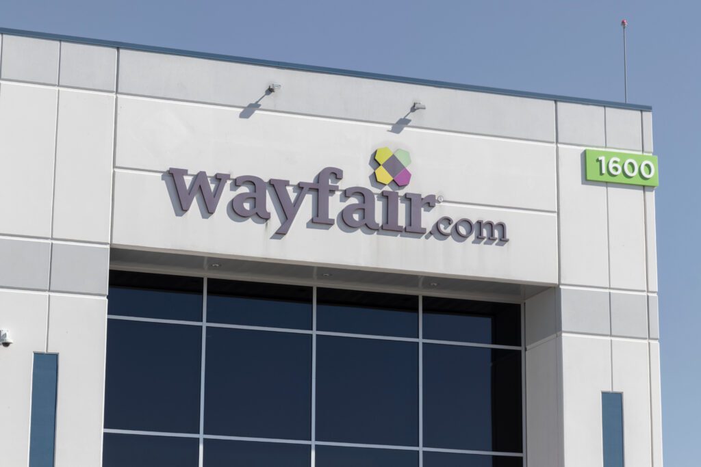 Ecommerce stock index results, Wayfair
