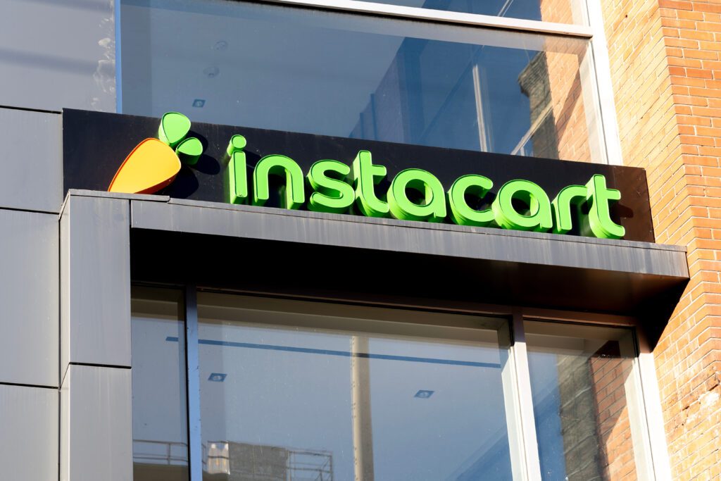 Ecommerce stock index results for October, Instacart