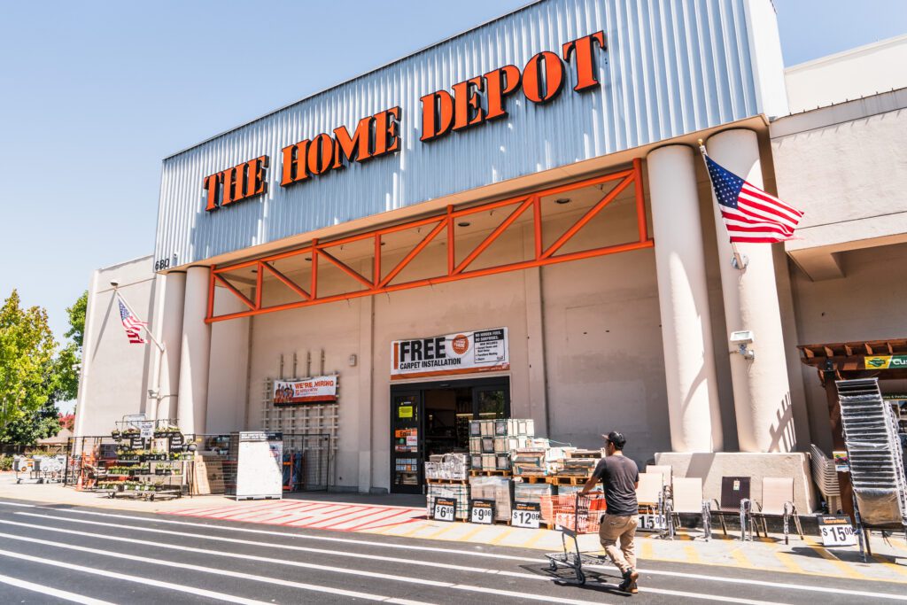 Home Depot online sales in Q2 2025 grew at more than double the rate of total sales as it improved fulfillment speed executives said. | Image credit: Sundry Photography - Adobe Stock