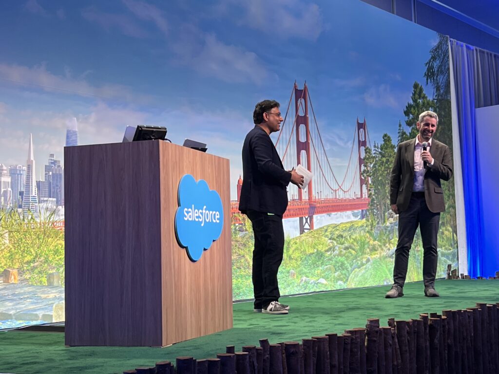 David Walmsley, chief digital and technology officer, speaking at Dreamforce 2025 in San Francisco | Image credit: Digital Commerce 360