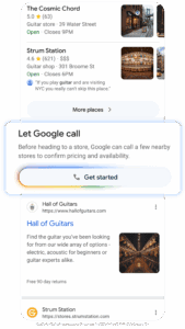 Let Google Call button | Image credit: Google press release